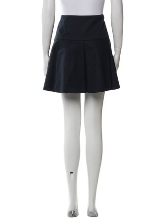 Red Valentino Pleated Accents Mini Skirt