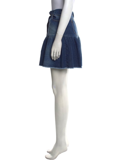 Red Valentino Raw-Edge Trim Mini Skirt