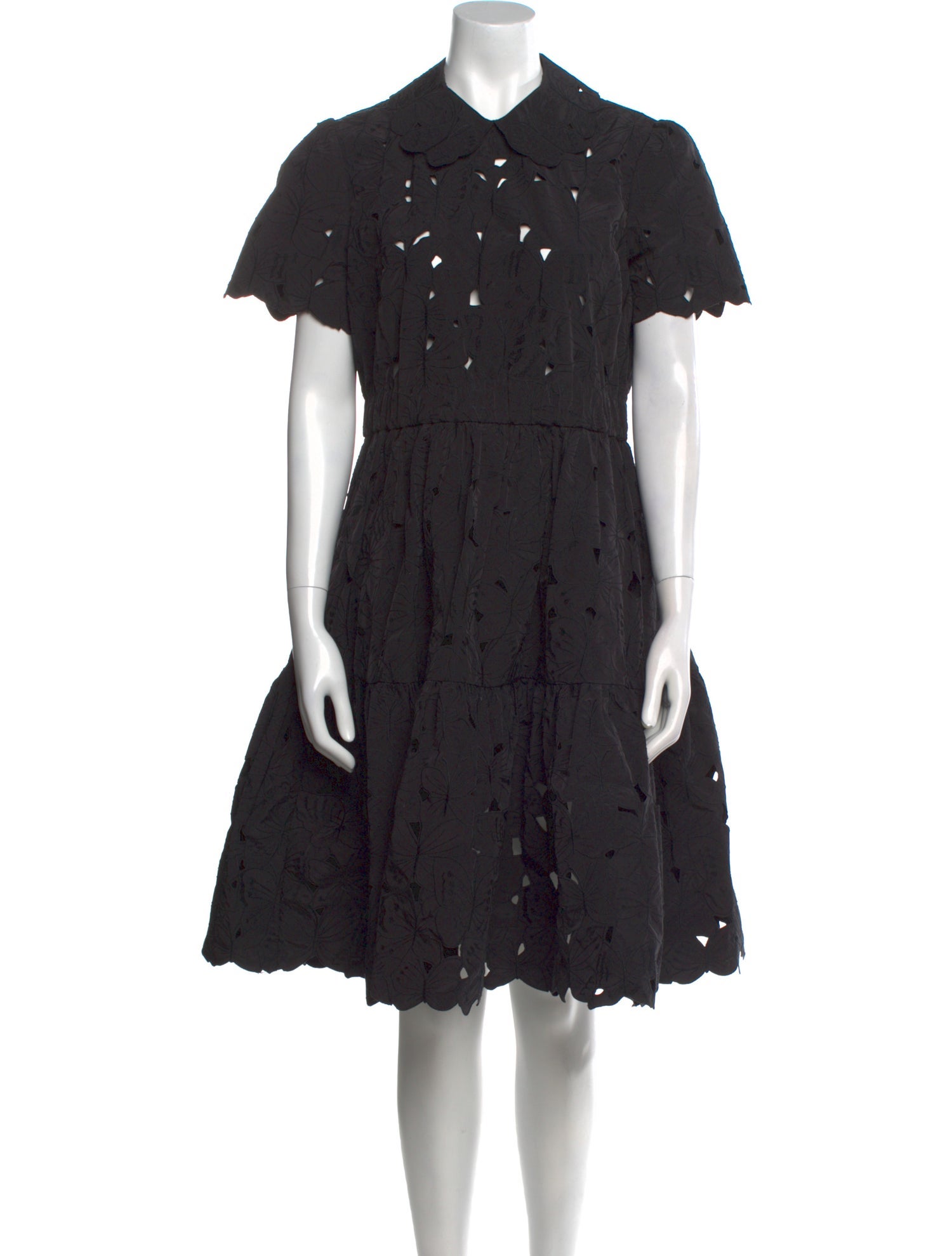 Red Valentino Lace Pattern Knee-Length Dress