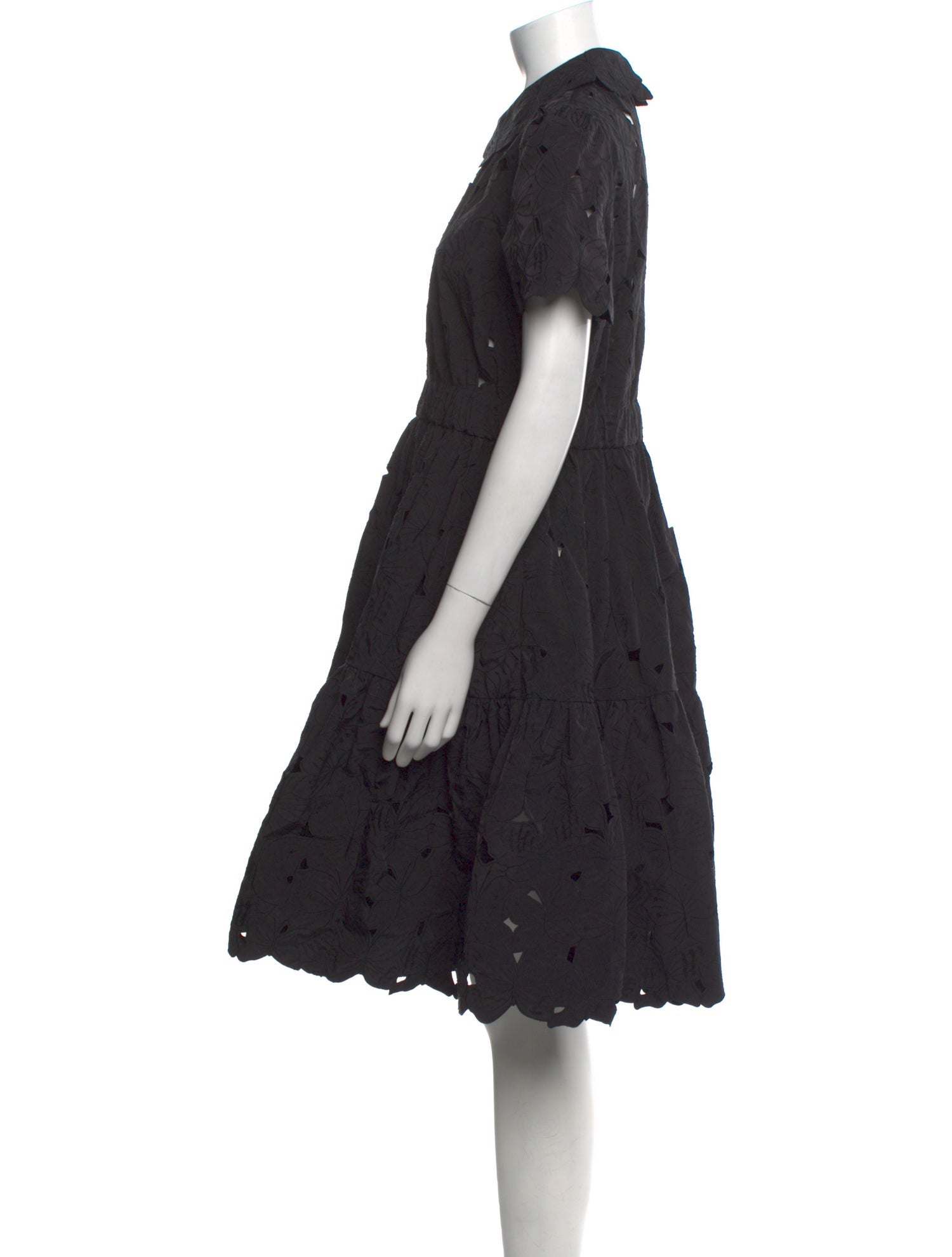 Red Valentino Lace Pattern Knee-Length Dress