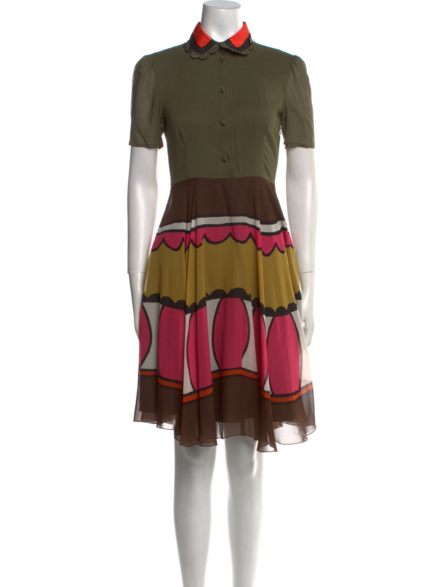 Red Valentino Silk Knee-Length Dress