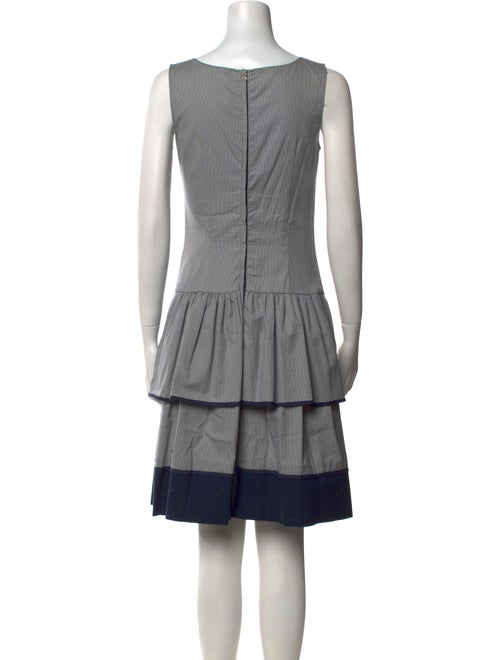 Red Valentino Plaid Print Knee-Length Dress