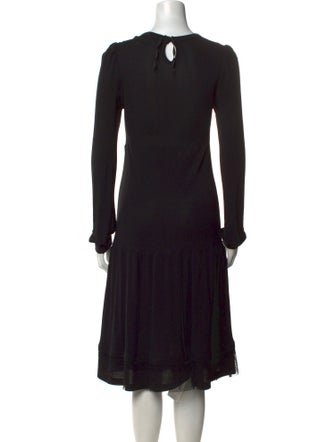 Red Valentino Crew Neck Knee-Length Dress