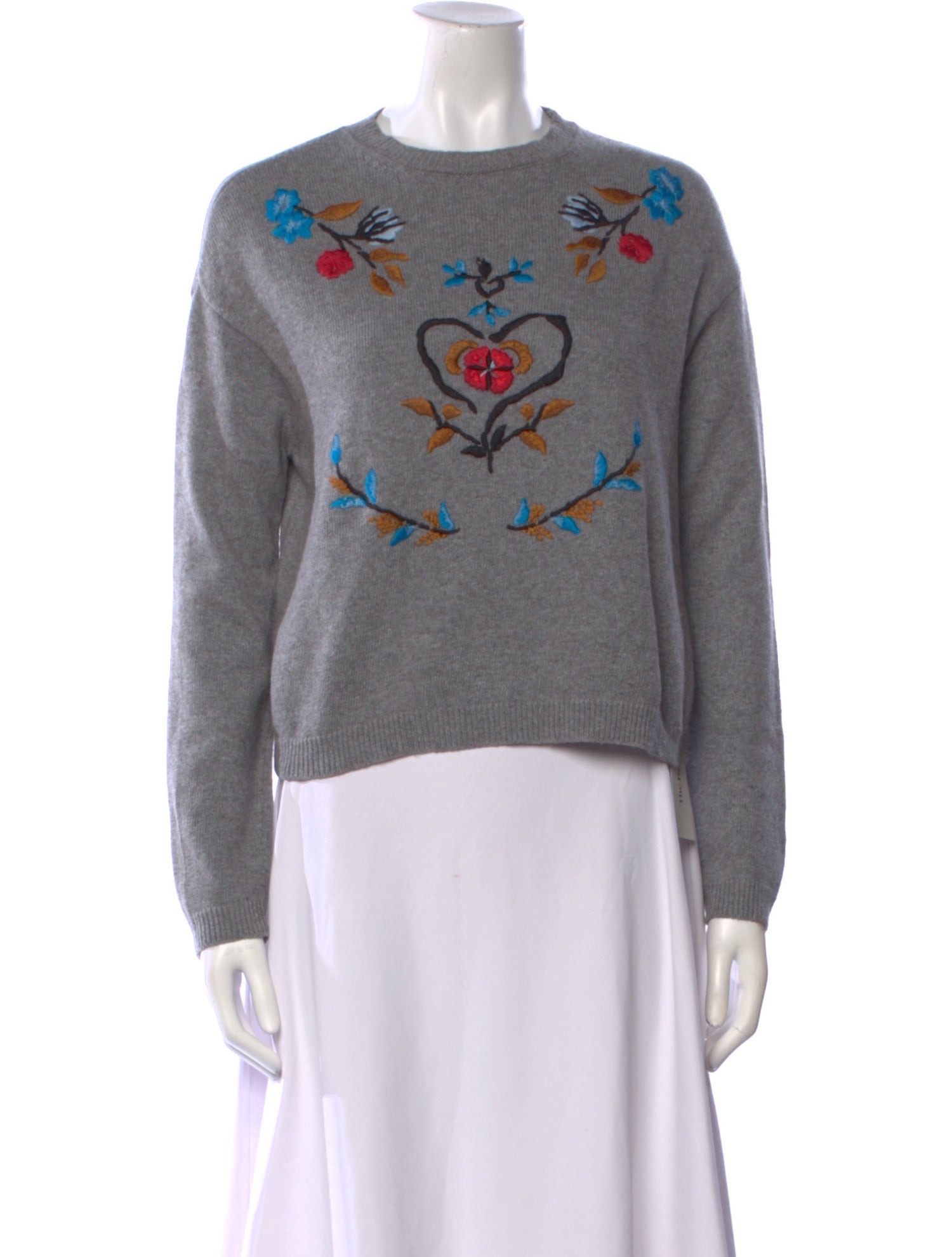 Red Valentino Graphic Print Crew Neck Sweatshirt