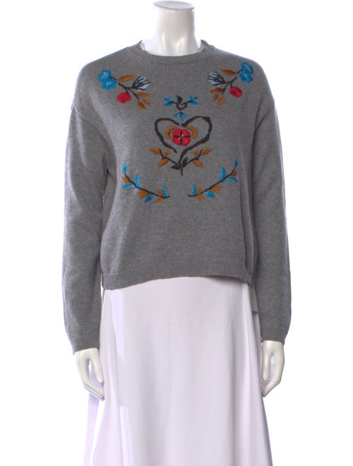 Red Valentino Graphic Print Crew Neck Sweatshirt