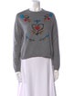 Red Valentino Graphic Print Crew Neck Sweatshirt