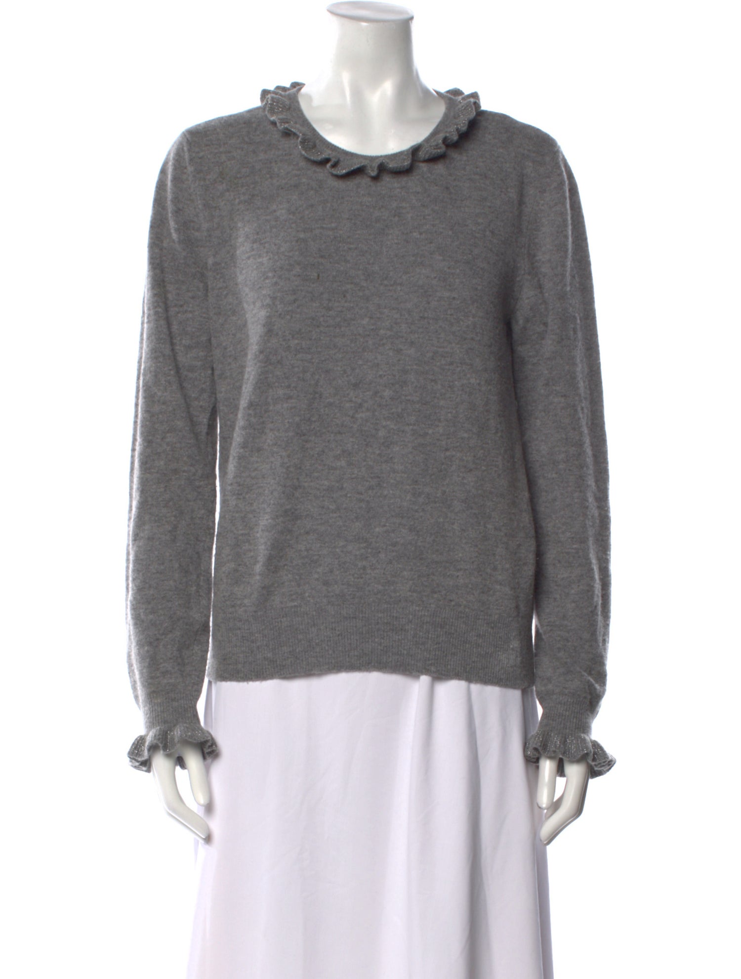 Red Valentino Virgin Wool Scoop Neck Sweater