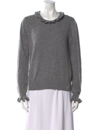 Red Valentino Virgin Wool Scoop Neck Sweater