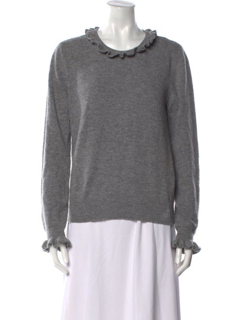 Red Valentino Virgin Wool Scoop Neck Sweater