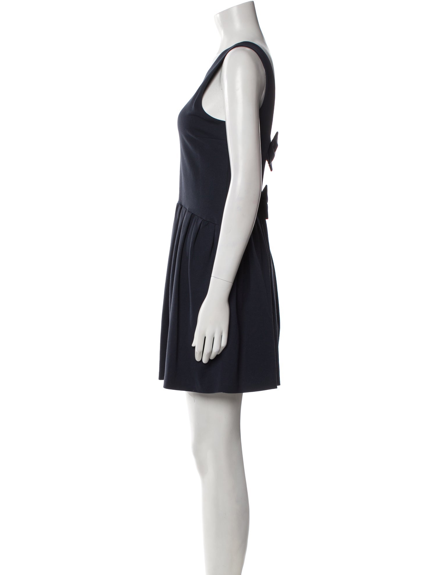 Red Valentino Scoop Neck Mini Dress