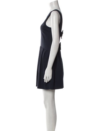 Red Valentino Scoop Neck Mini Dress