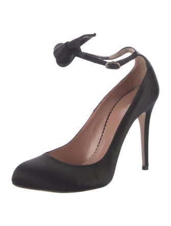 Red Valentino Satin Bow Accents Pumps