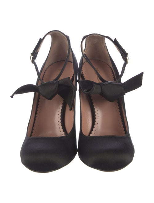 Red Valentino Satin Bow Accents Pumps
