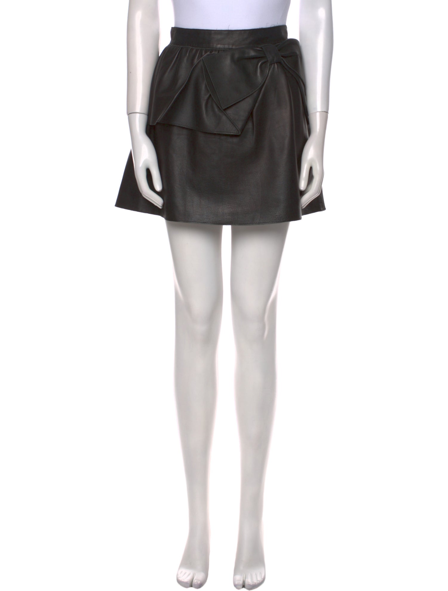Red Valentino Leather Mini Skirt