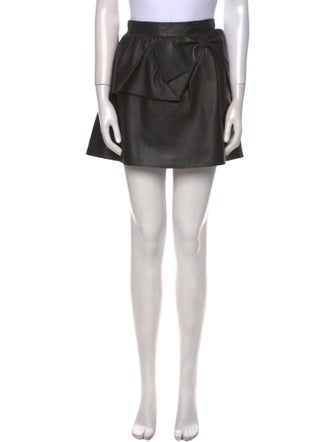 Red Valentino Leather Mini Skirt