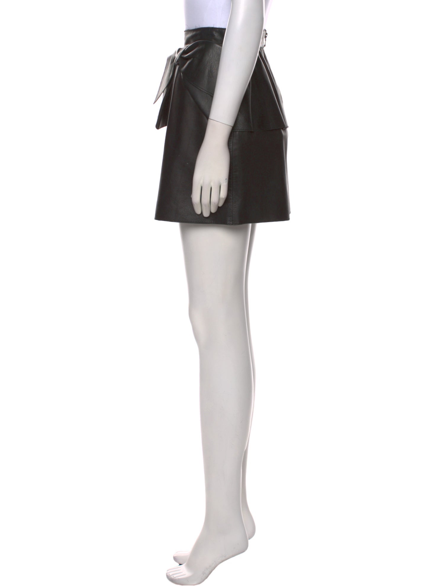 Red Valentino Leather Mini Skirt