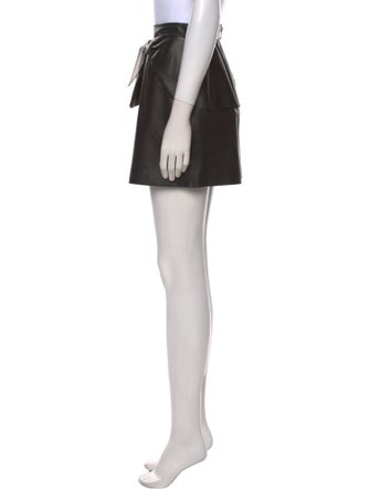 Red Valentino Leather Mini Skirt