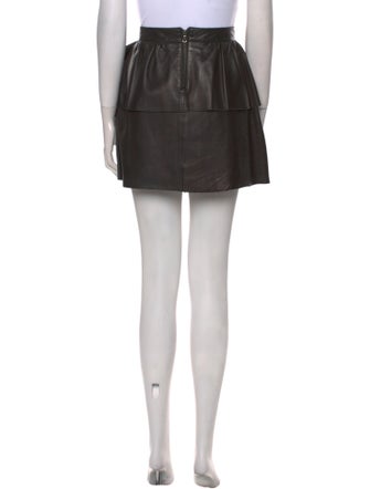 Red Valentino Leather Mini Skirt