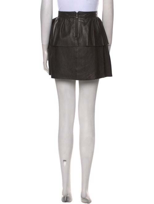 Red Valentino Leather Mini Skirt
