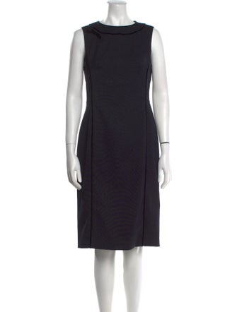 Red Valentino Bateau Neckline Midi Length Dress