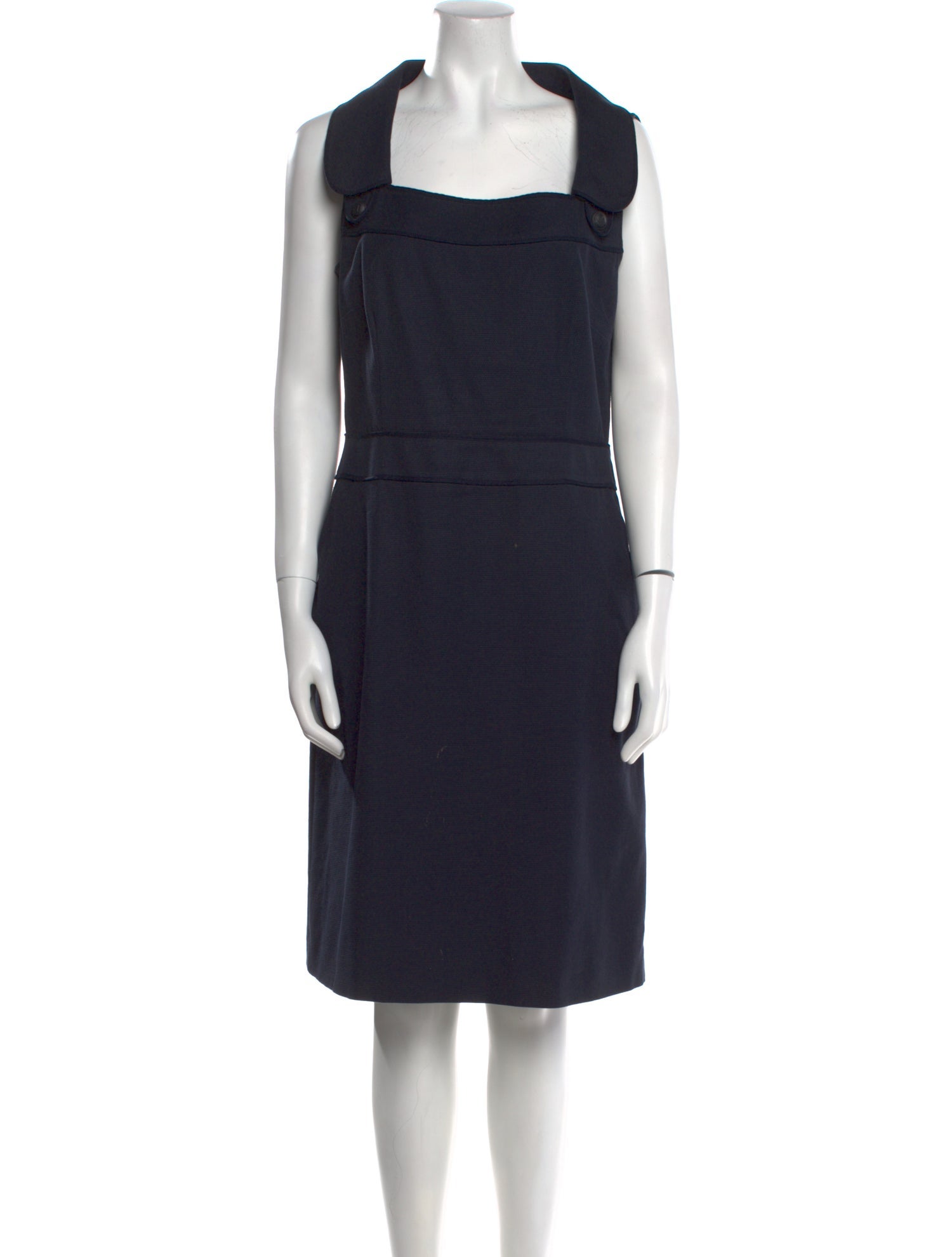 Red Valentino Square Neckline Knee-Length Dress