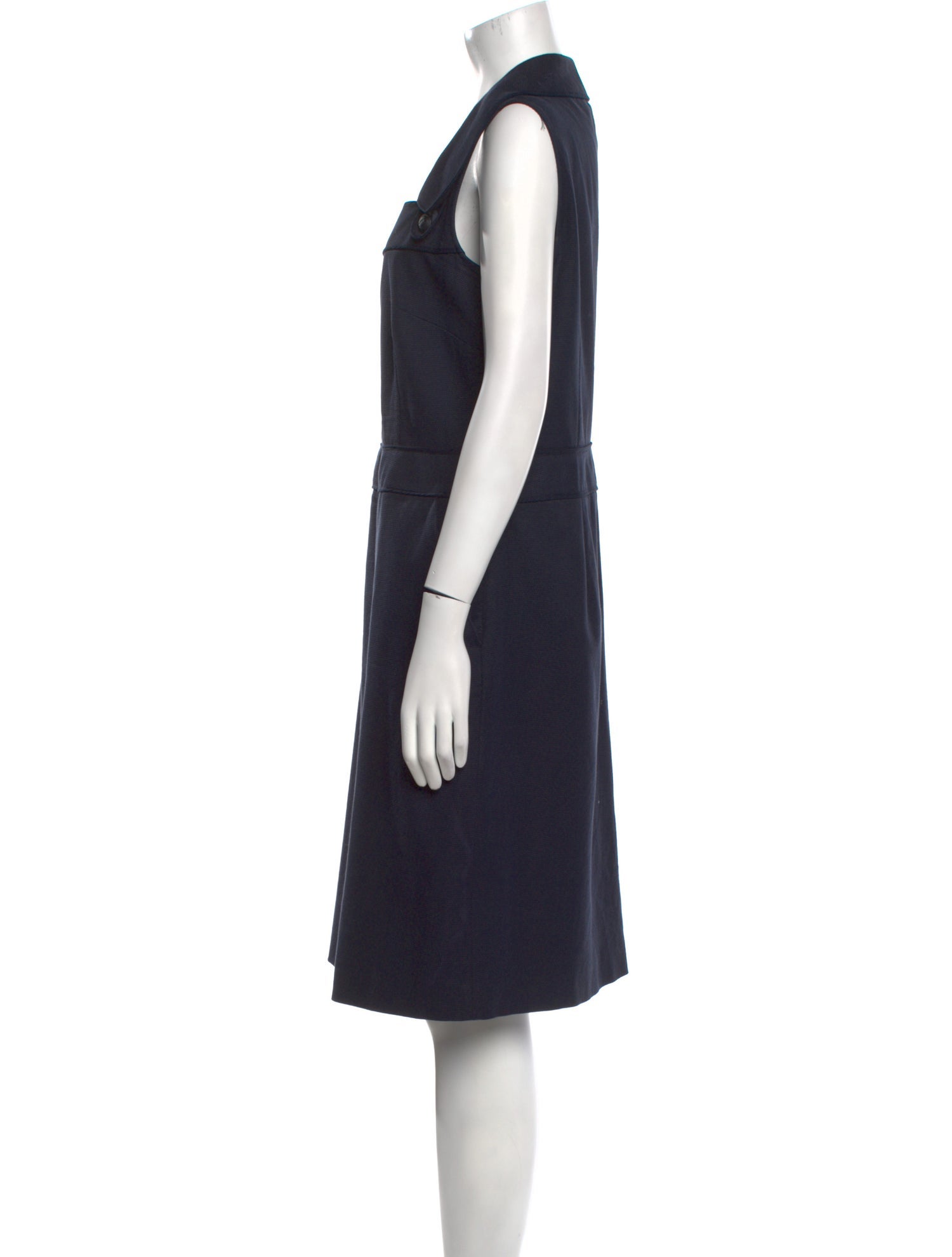 Red Valentino Square Neckline Knee-Length Dress