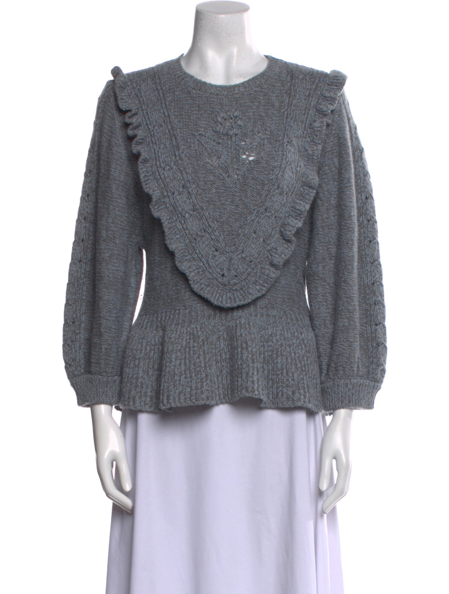 Red Valentino Wool Scoop Neck Sweater