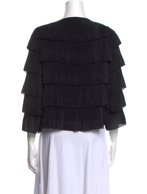 Red Valentino V-Neck Three-Quarter Sleeve Blouse