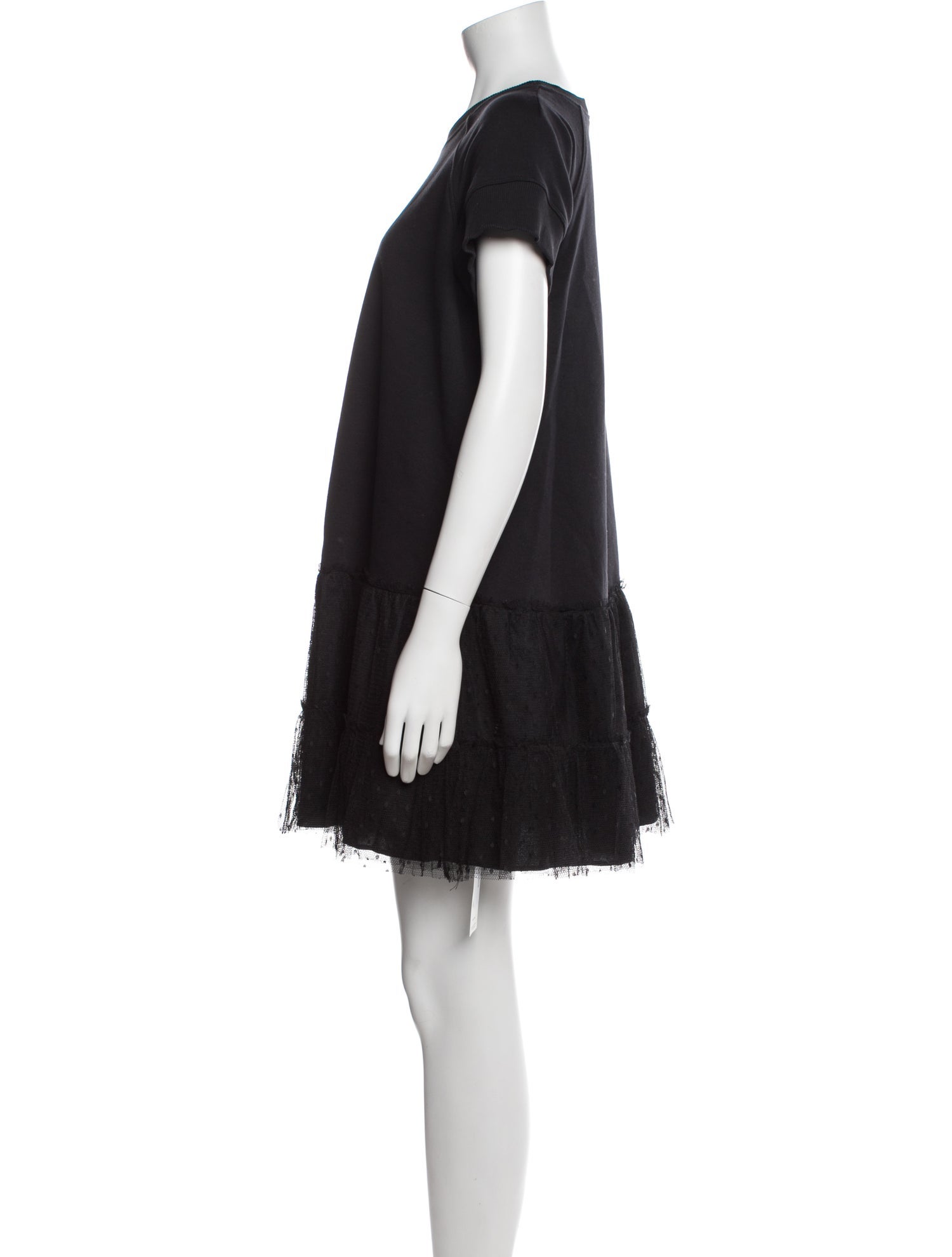 Red Valentino Crew Neck Mini Dress