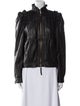 Red Valentino Lamb Leather Biker Jacket