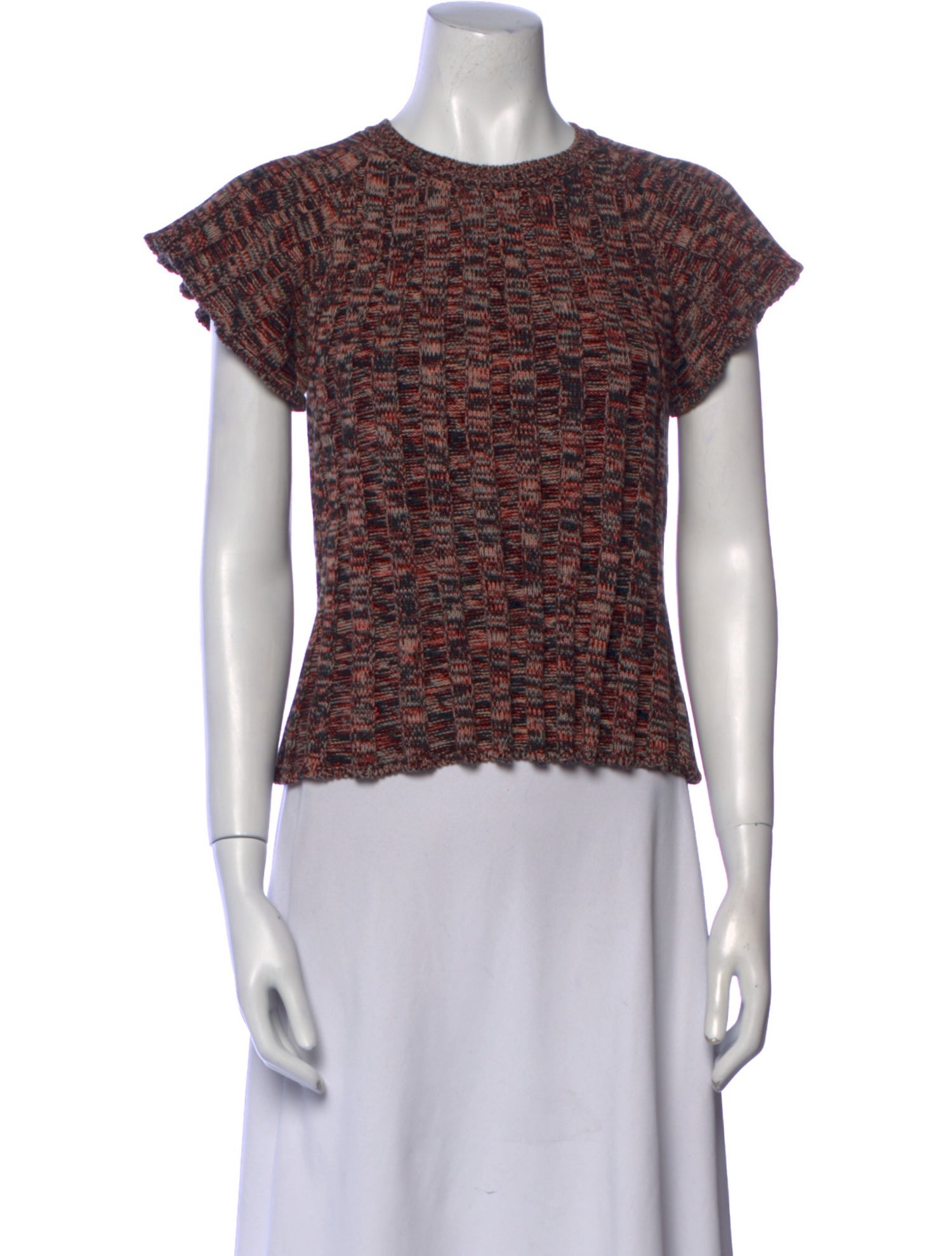 Red Valentino Printed Crew Neck Sweater