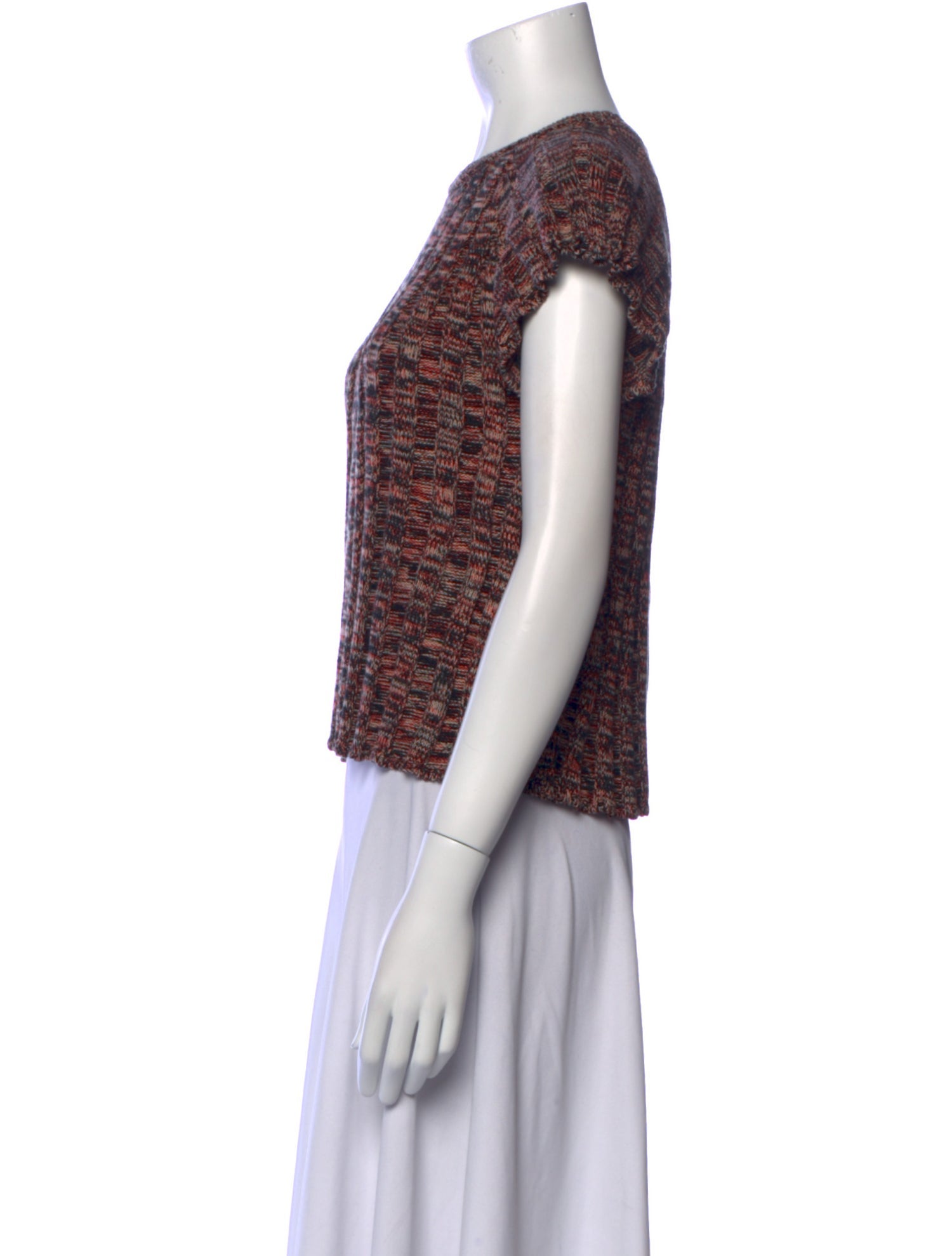 Red Valentino Printed Crew Neck Sweater