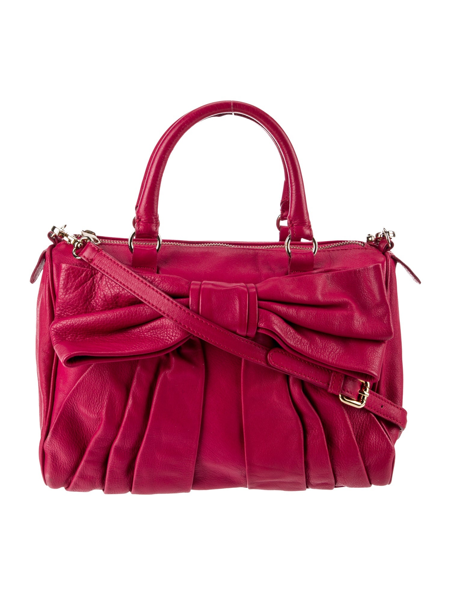 Red Valentino Leather Top Handle Bag