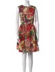 Red Valentino Floral Print Mini Dress