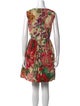 Red Valentino Floral Print Mini Dress