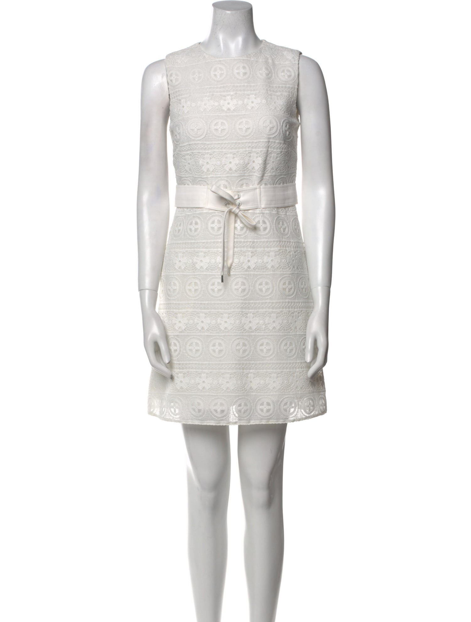 Red Valentino Crew Neck Mini Dress