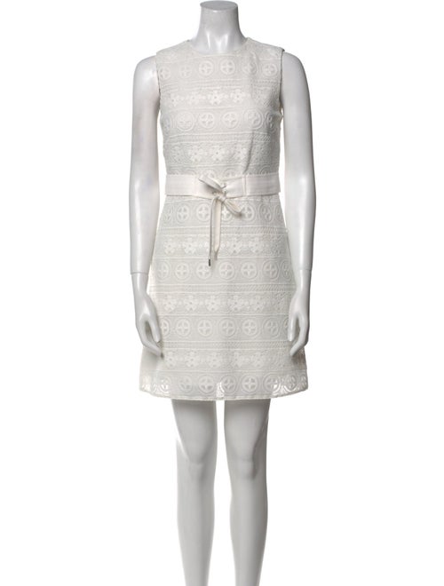 Red Valentino Crew Neck Mini Dress