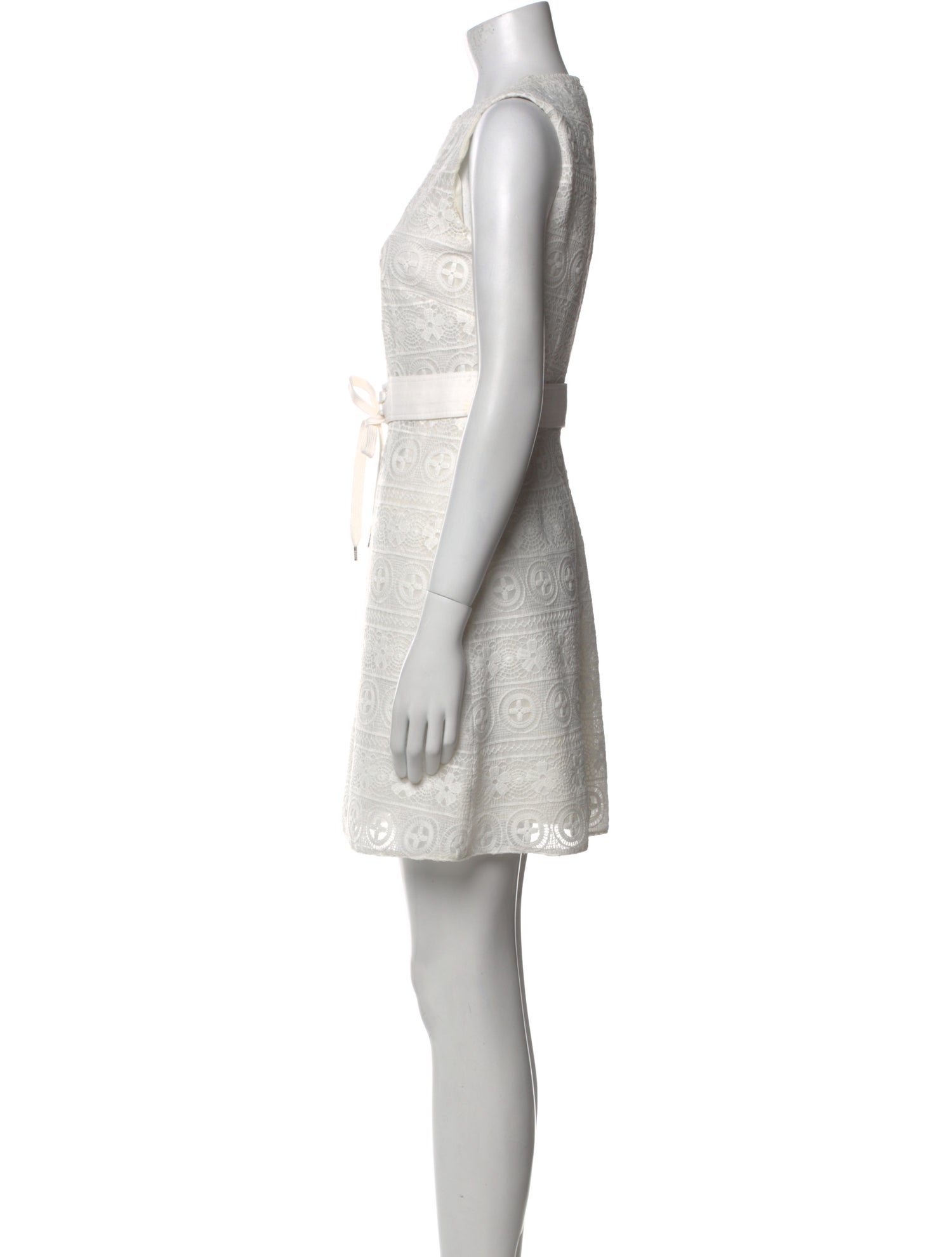 Red Valentino Crew Neck Mini Dress