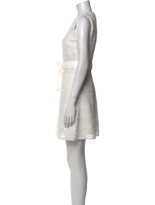 Red Valentino Crew Neck Mini Dress