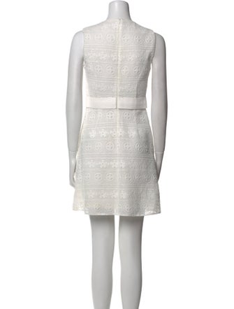 Red Valentino Crew Neck Mini Dress