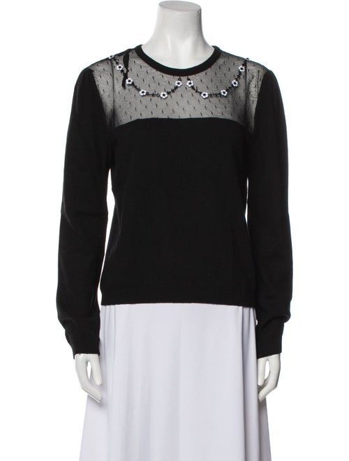 Red Valentino Virgin Wool Scoop Neck Sweater