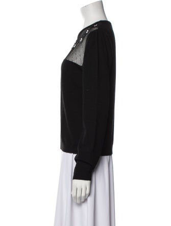 Red Valentino Virgin Wool Scoop Neck Sweater