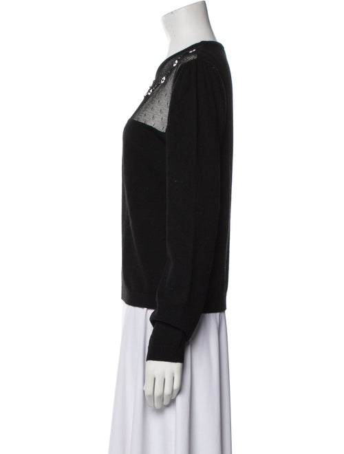 Red Valentino Virgin Wool Scoop Neck Sweater