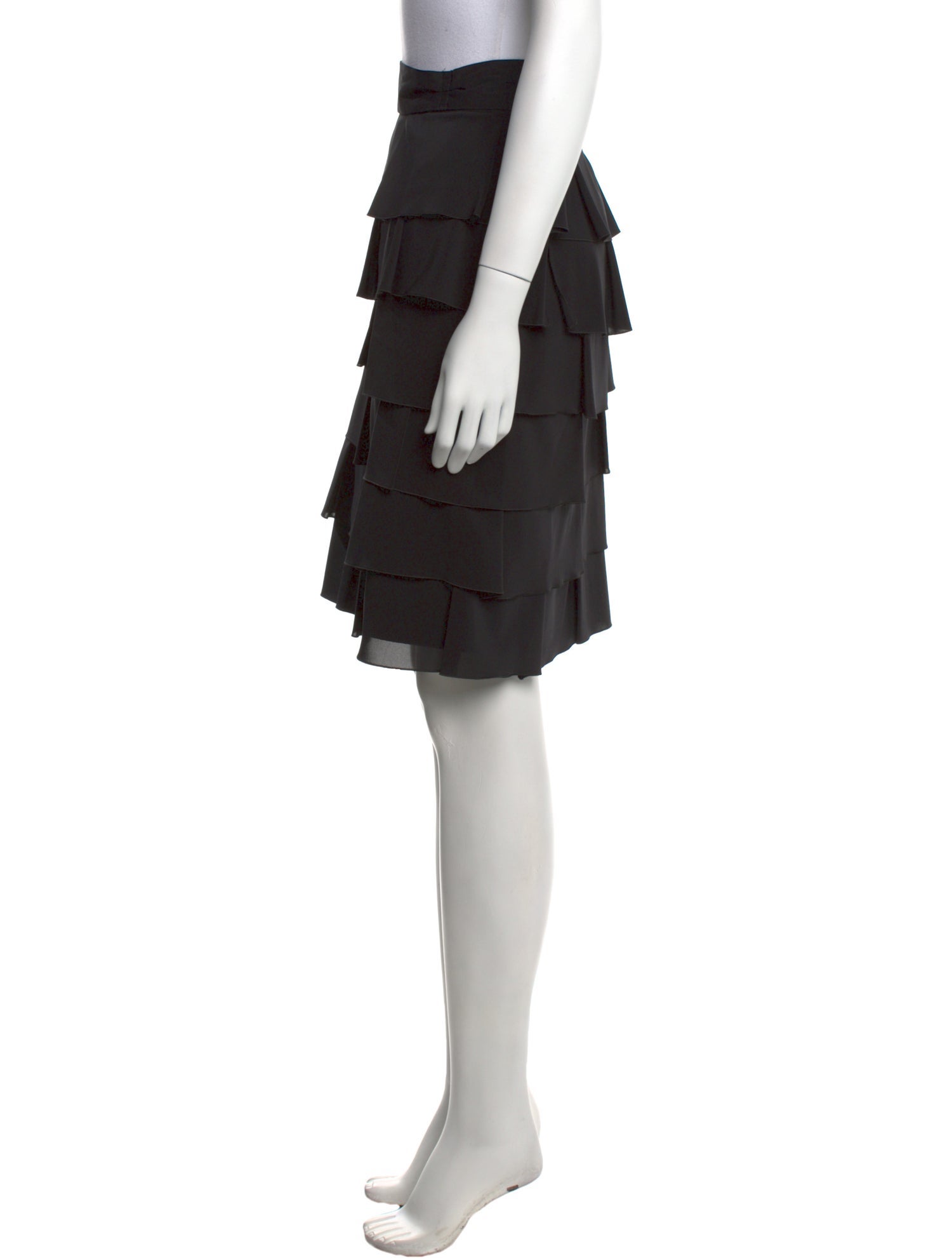 Red Valentino Ruffle Embellishment Knee-Length Skirt