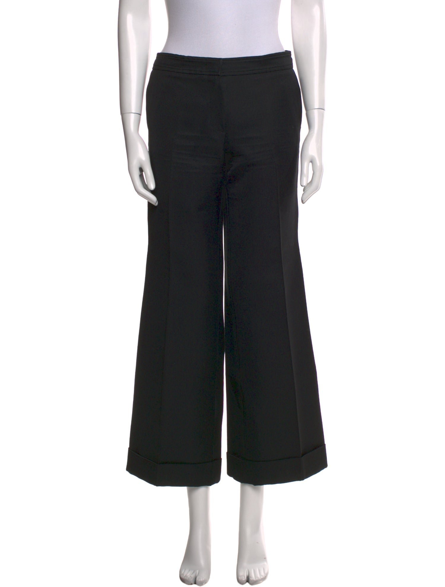 Red Valentino Virgin Wool Wide Leg Pants