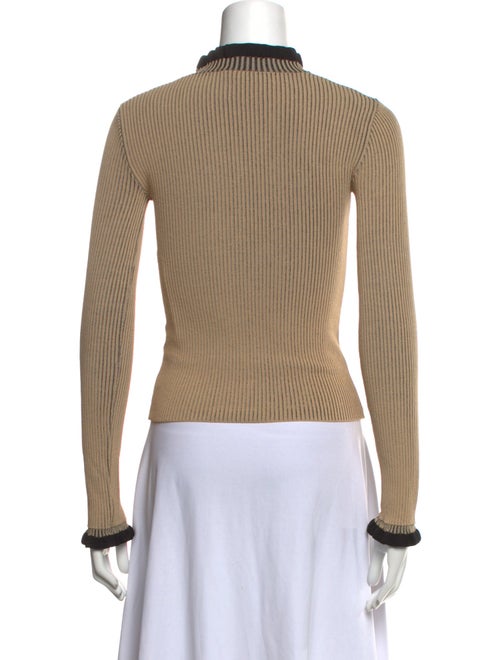 Red Valentino Paisley Print Mock Neck Top