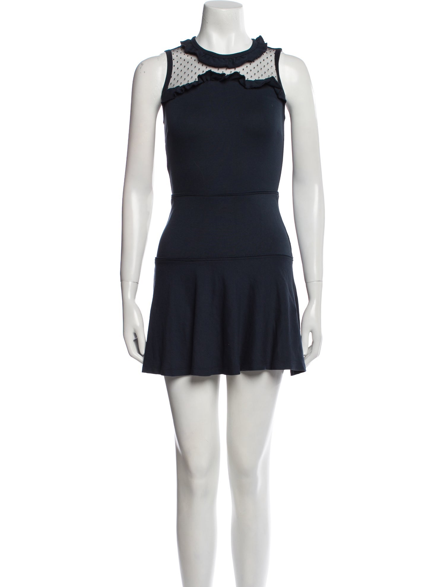 Red Valentino Crew Neck Mini Dress