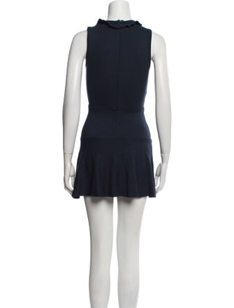 Red Valentino Crew Neck Mini Dress