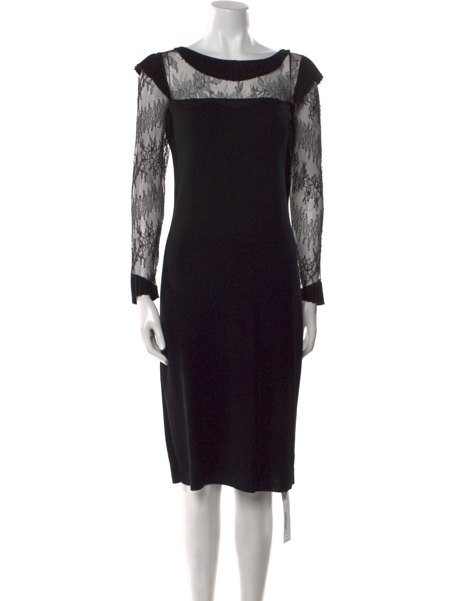 Red Valentino Lace Pattern Midi Length Dress