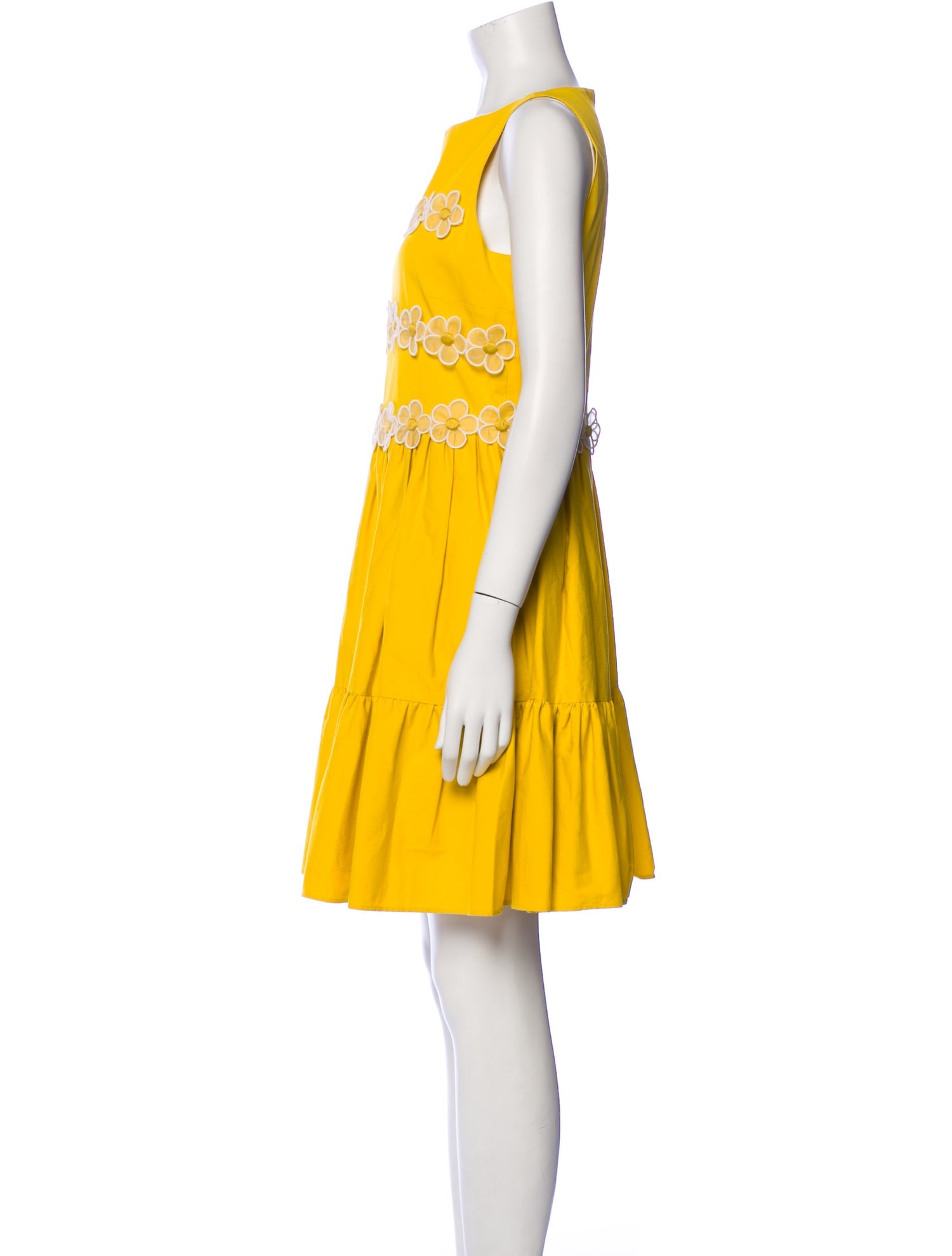 Red Valentino Bateau Neckline Mini Dress